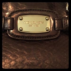 Michael Kors Metallic Brown Tote Bag